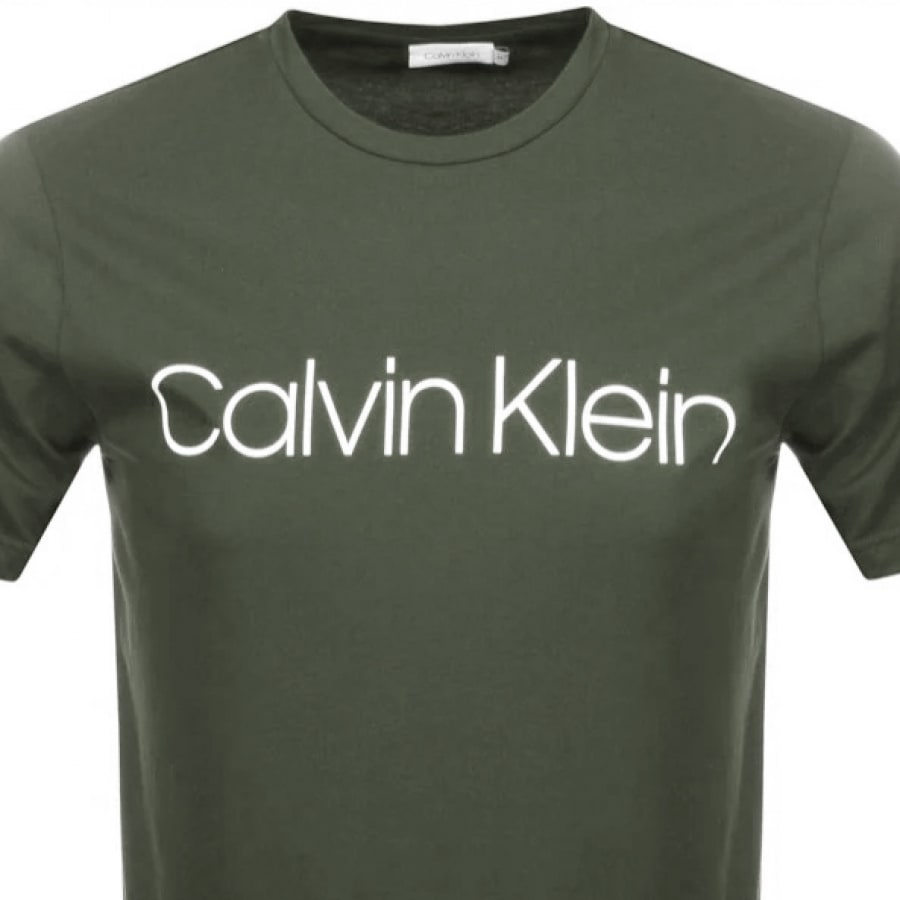 Alternative Image for ProductCalvin Klein Logo T Shirt Khaki2